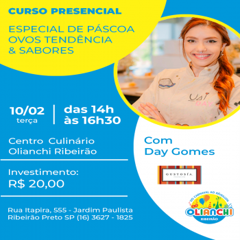Curso Presencial Gustosia - Ovos Tendência & Sabores