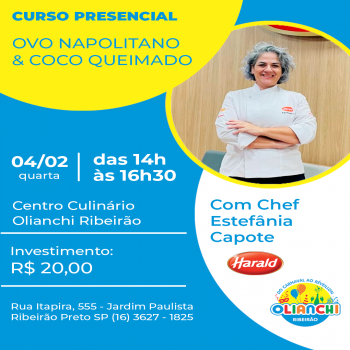 Curso Presencial Harald - Ovo Napolitano & Coco Queimado