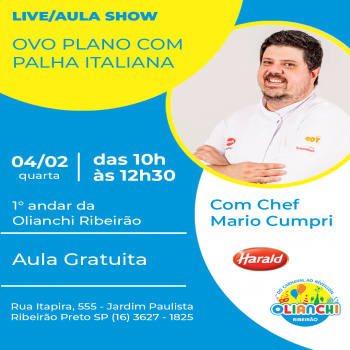 Live/Aula Show Harald - Ovo Plano com Palha Italiana