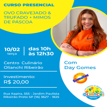 Curso Presencial Ovomaltine - Ovo cravejado e trufado + mimos de páscoa